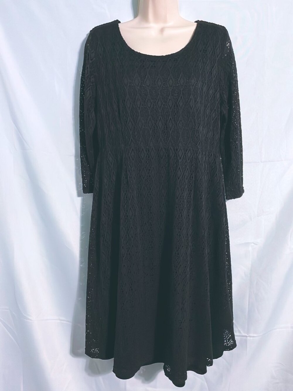 Octavia Black Lacy Dress Size L